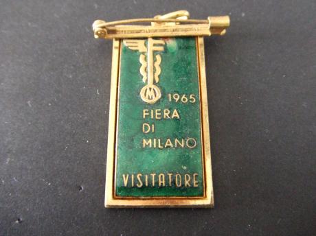 Milaan Italie internationale beurs visitor1965